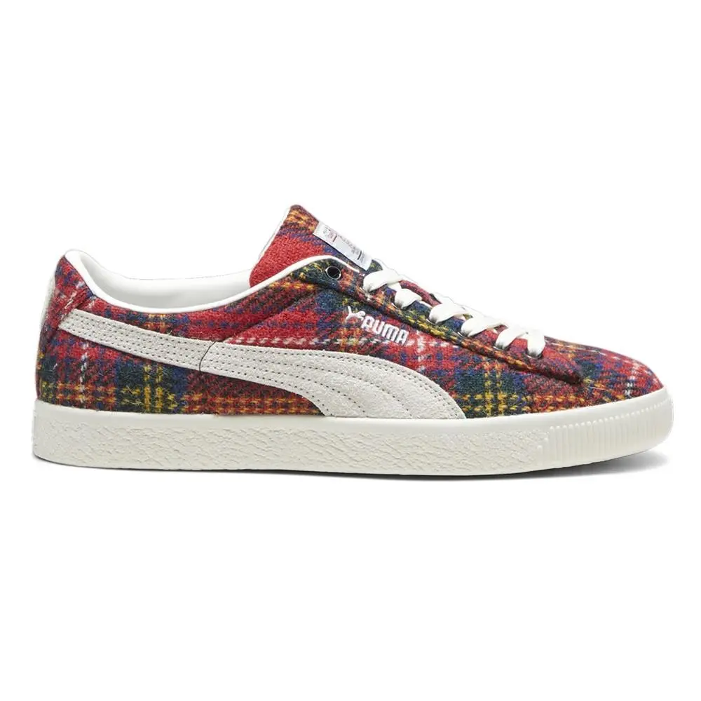 Puma shoes - PUMA Suede Vtg Harris Tweed Lace Up - 39321901 - Red 5