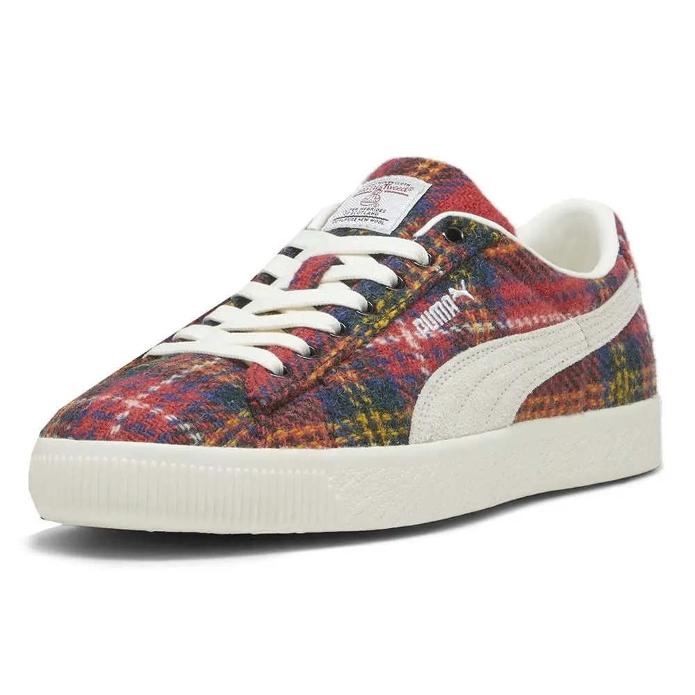 Puma shoes - PUMA Suede Vtg Harris Tweed Lace Up - 39321901 - Red 6