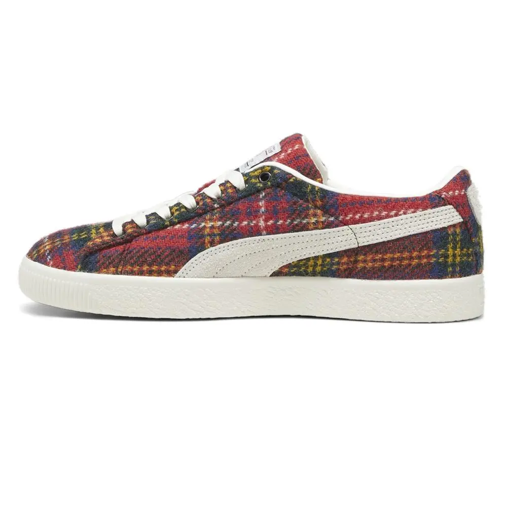 Puma shoes - PUMA Suede Vtg Harris Tweed Lace Up - 39321901 - Red 7