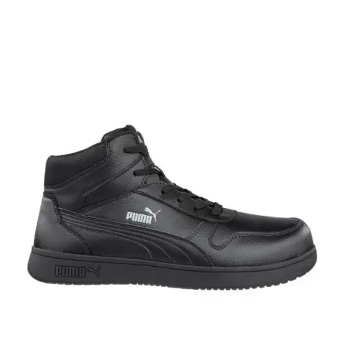 Puma Safety Men`s Frontcourt Mid Composite Toe EH Work Shoe Black - 630065 Blac