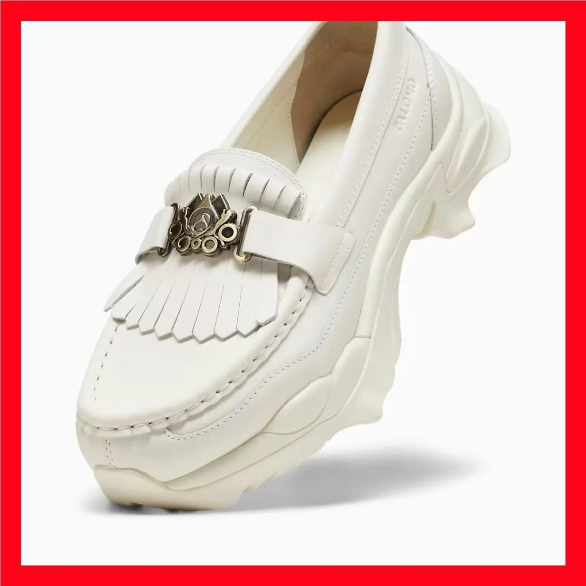 Puma Palomo X Nitefox Loafers Slip On Shoes White 396840-01 Mens Size 10.5