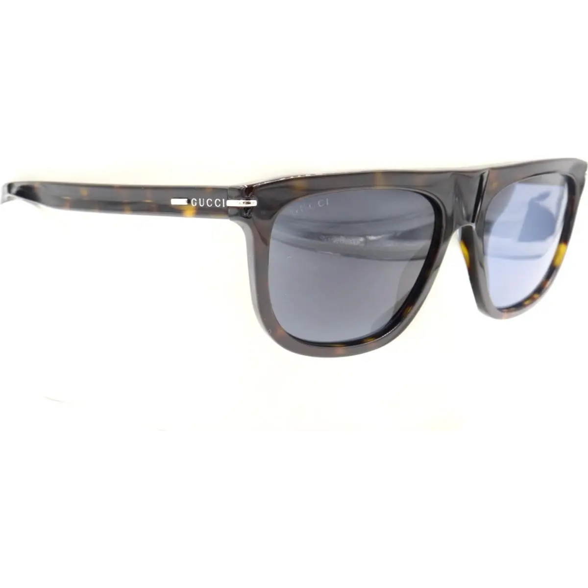 Gucci Tortoise Havana Blue Square Sunglasses GG1726S 002 56