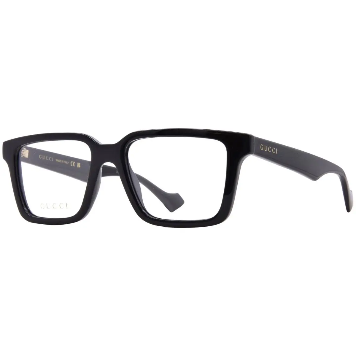 GG1729O 001 Eyeglasses Frame Men`s Black Full Rim Square Shape 53mm by Gucci