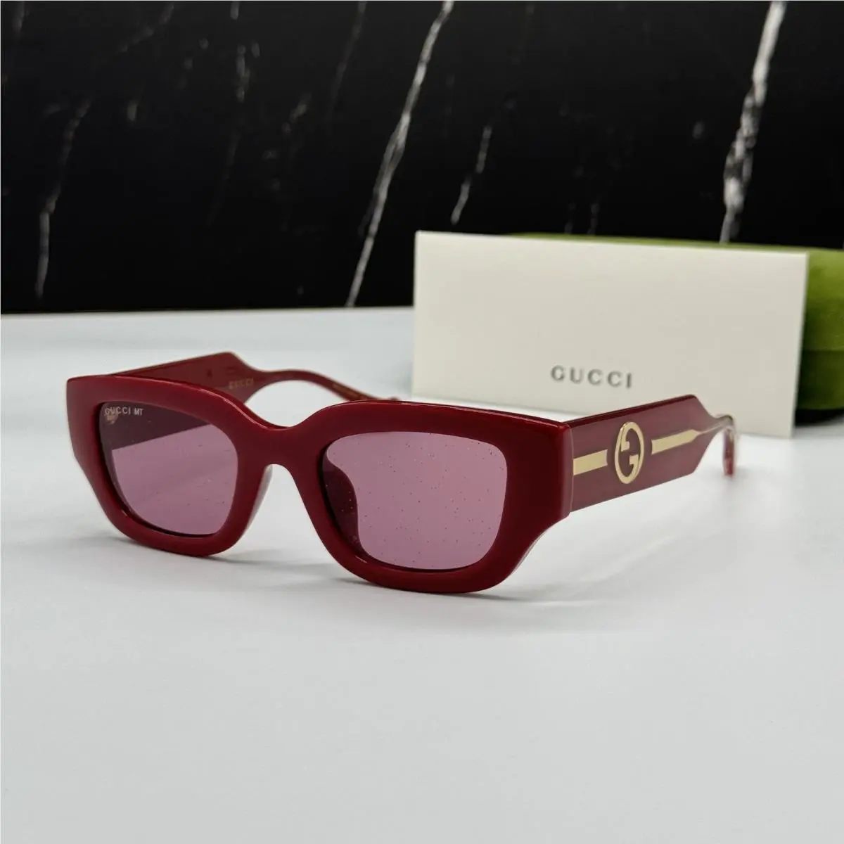 GG1558SK 005 Burgundy Women Sunglasses by Gucci
