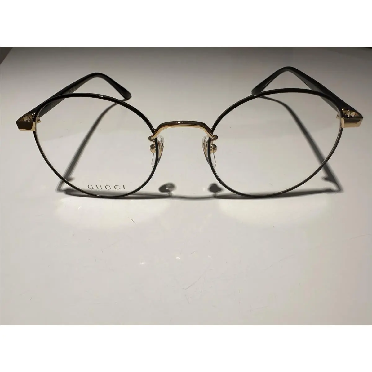 Gucci Eyeglasses Frames GG0297OK-003 Round Black Gold 52mm