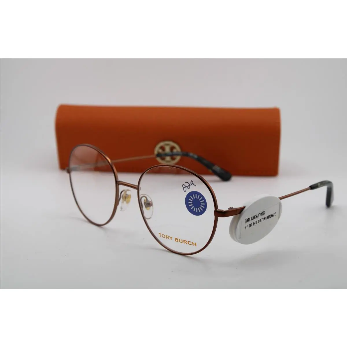 Tory Burch TY 1057 3141 Satin Bronze Green Havana Eyeglasses 51-18