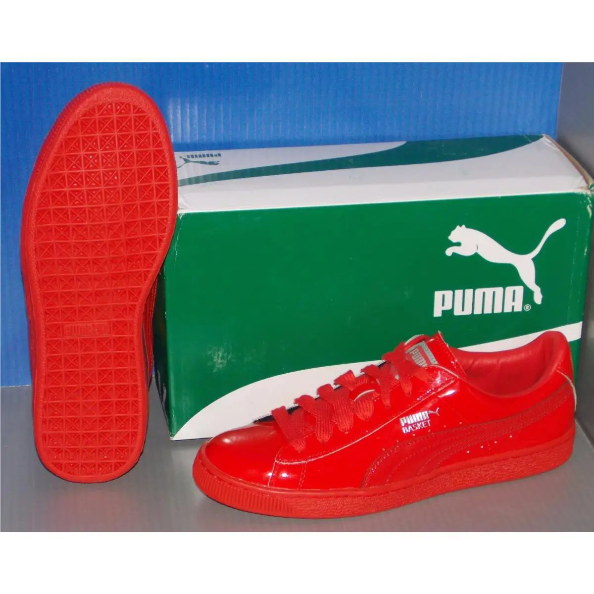 Puma shoes - PUMA BASKET MATTE & SHINE - Red (UPC: 889181723430) 0