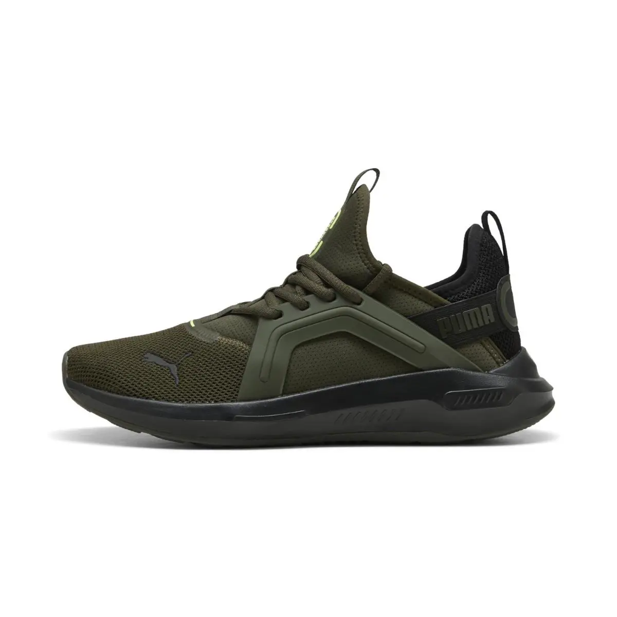 Puma Mens Softride Enzo 5 Cross Training Shoes Dark Olive-black-fizzy Light - Dark Olive-Black-Fizzy Light Ah25