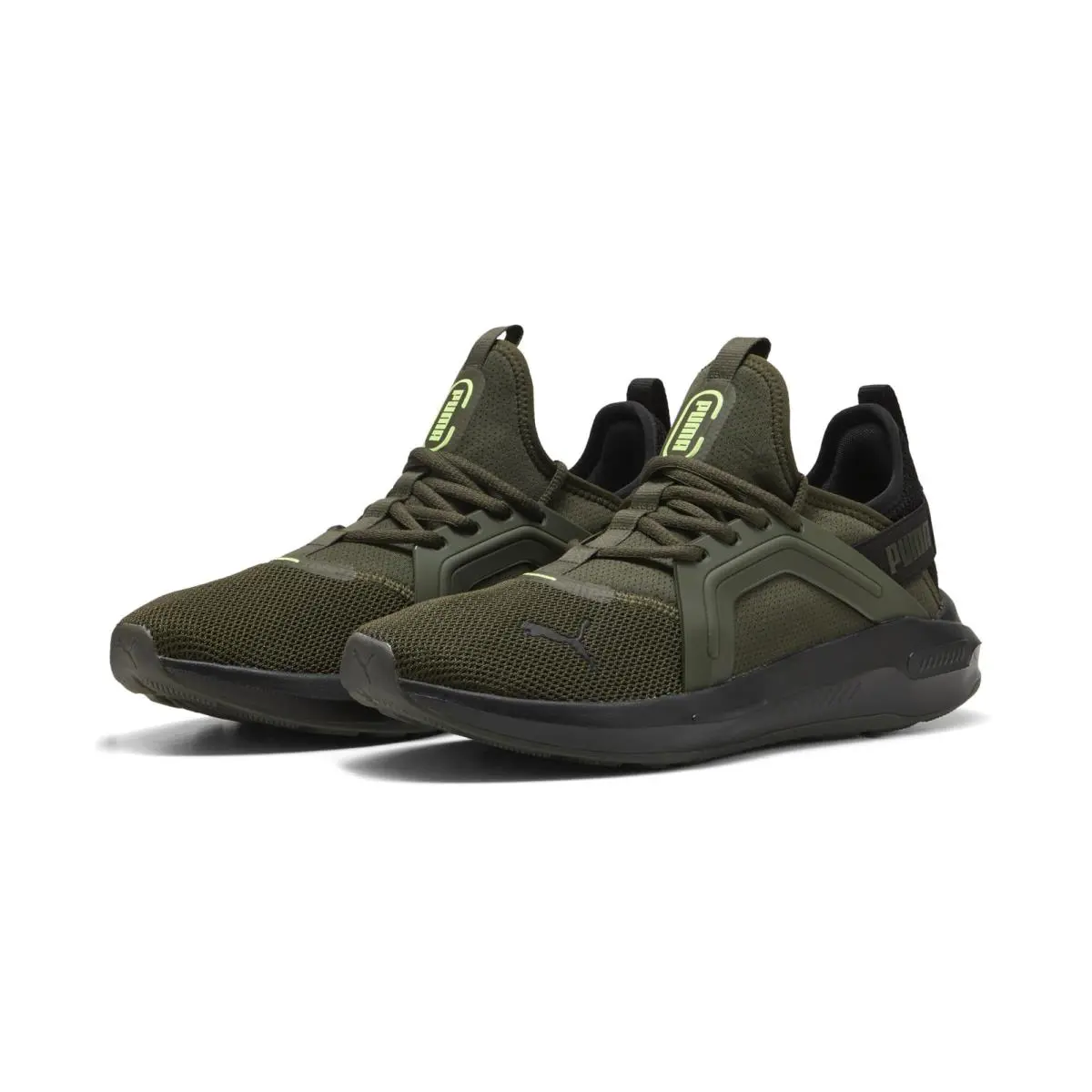 Puma shoes - Softride Enzo 5 Cross Training Shoes - 31109822 - Dark Olive-Black-Fizzy Light Ah25 (UPC: 198553210066) 0