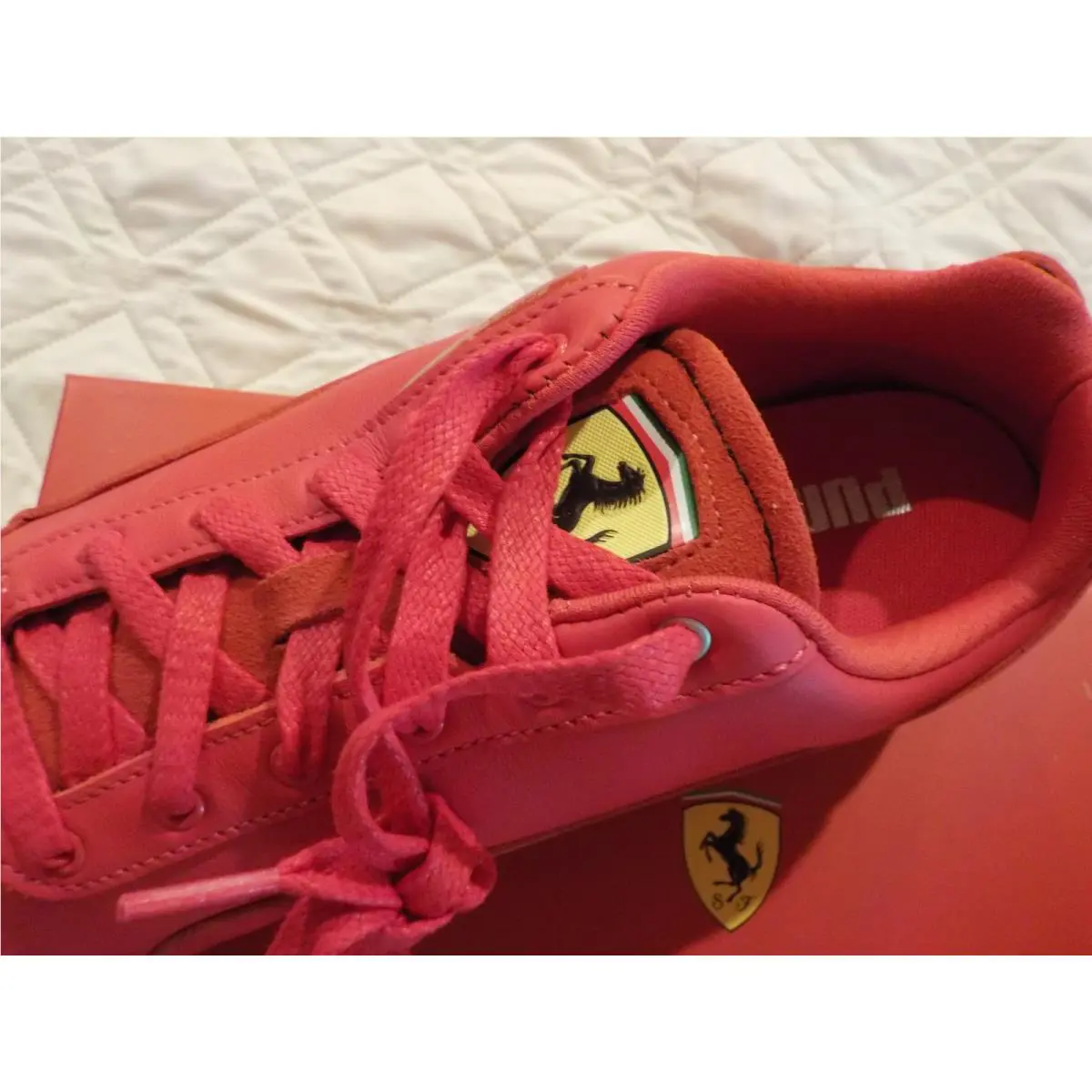 Puma shoes - PUMA Scuderia Ferrari Hp Speedcat Lace Up - 30890502 - Red (UPC: 198551866142) 2