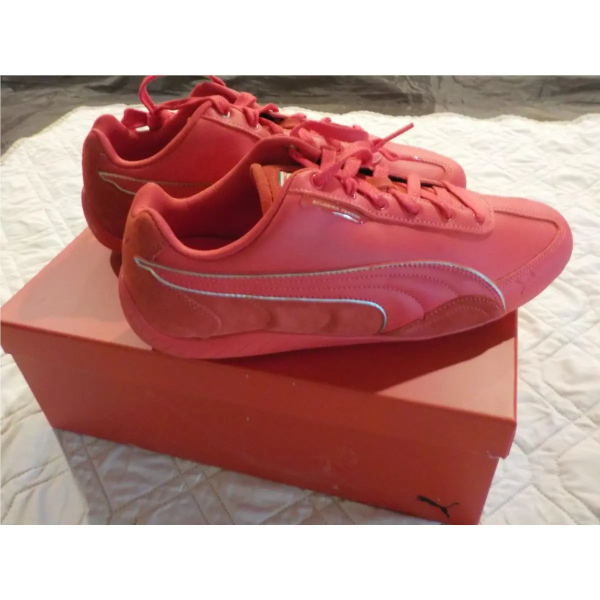 Puma shoes - PUMA Scuderia Ferrari Hp Speedcat Lace Up - 30890502 - Red (UPC: 198551866142) 5