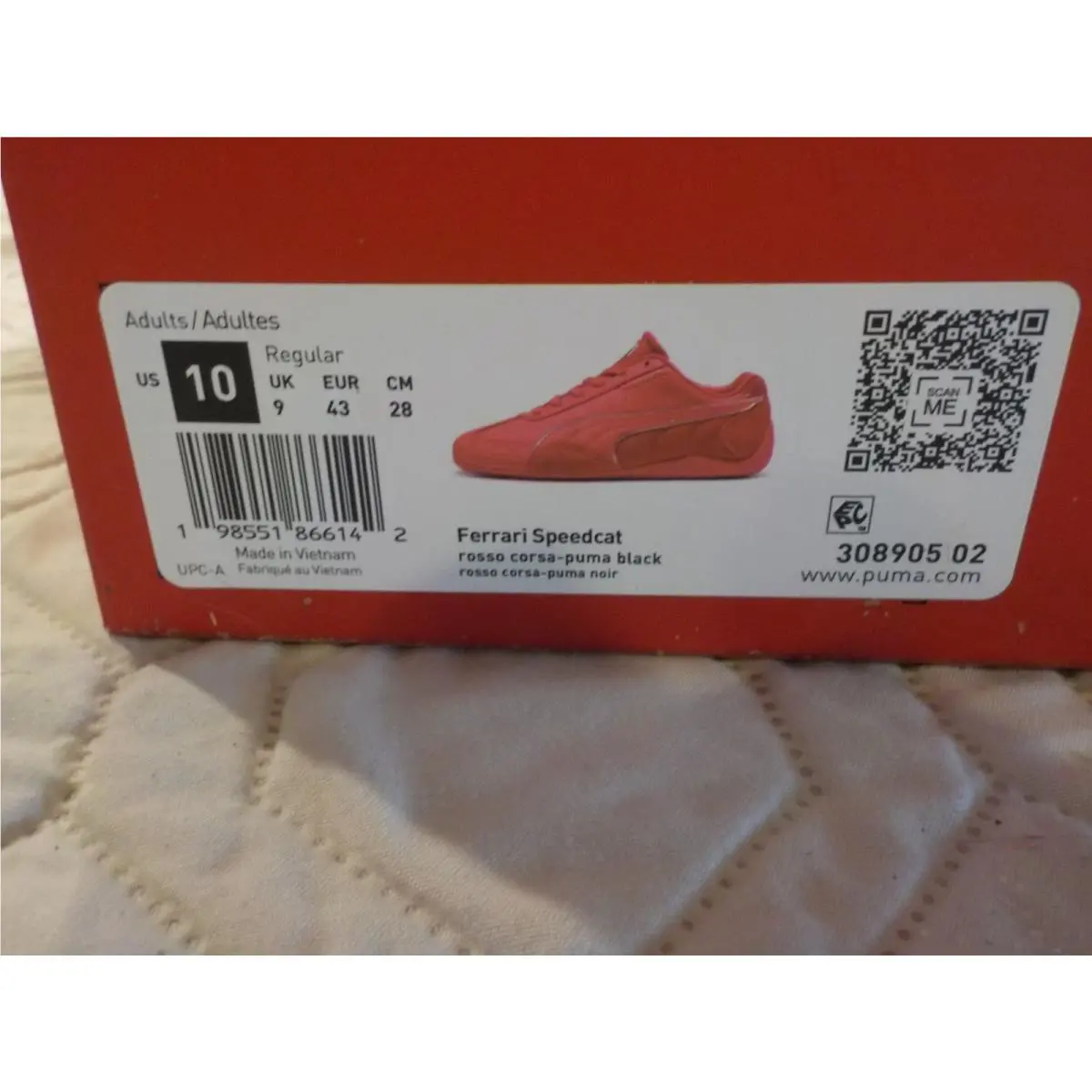 Puma shoes - PUMA Scuderia Ferrari Hp Speedcat Lace Up - 30890502 - Red (UPC: 198551866142) 7