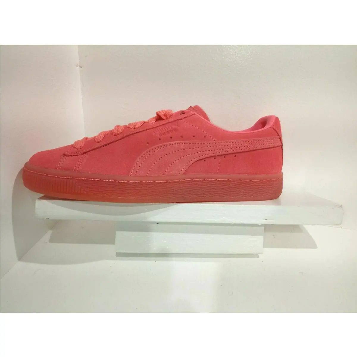Puma shoes - Puma Suede Classic Mono Iced Sneakers (Big Kid) - 381471-02 - SUN KISSED CORAL 0