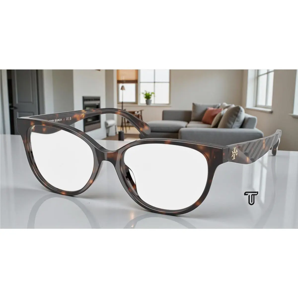Tory Burch TY2157U 1964 Honey Tortoise Demo Lens 53 mm Women`s Eyeglasses
