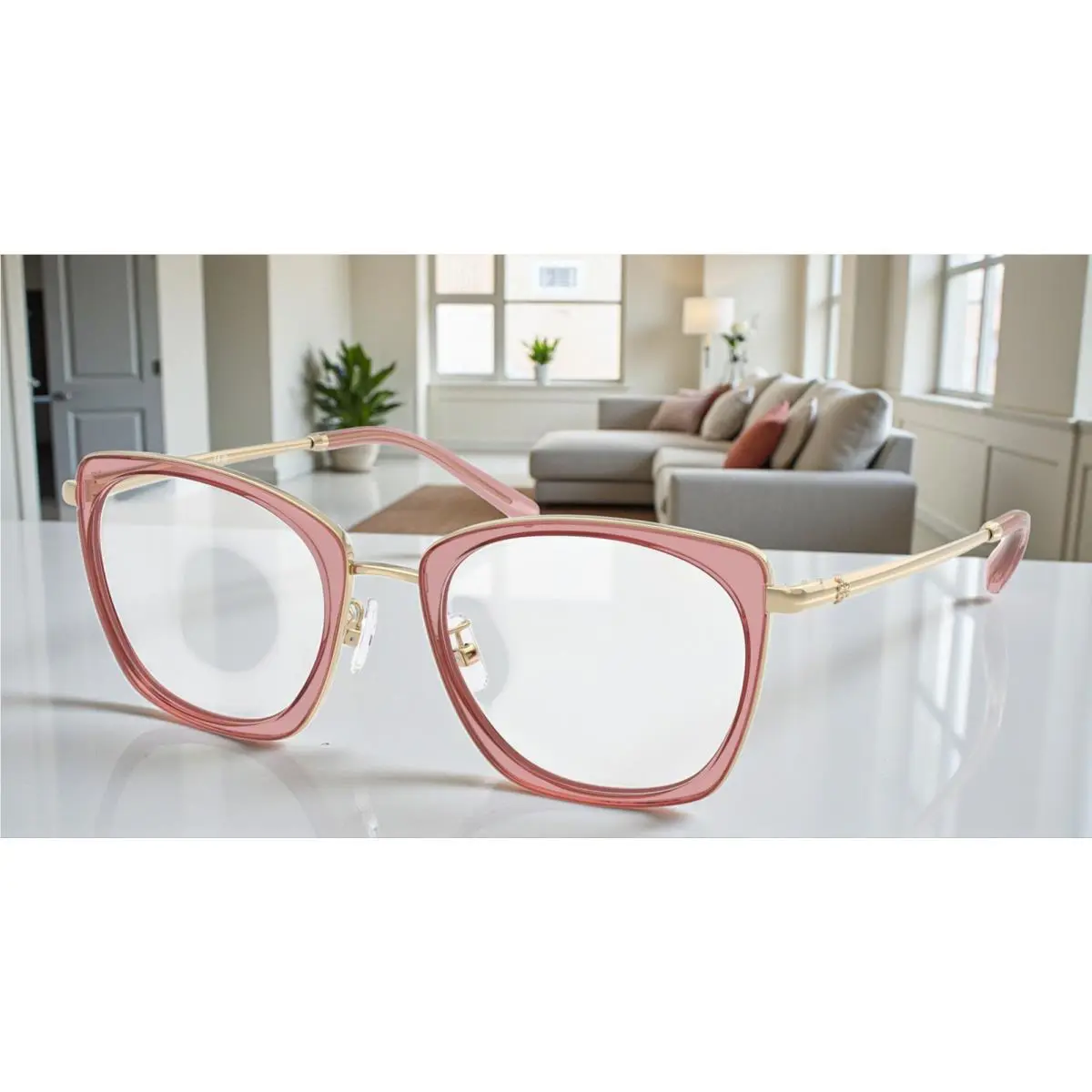 Tory Burch TY1092 2021 Light Pink Demo Lens 51 mm Women`s Eyeglasses
