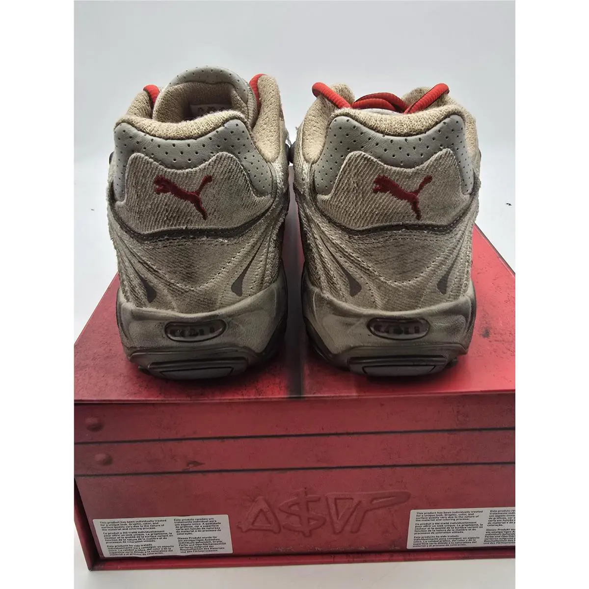 Puma shoes - PUMA A$AP ROCKY Inhale DSTRD CNVS - 401624-01 - Beige 2