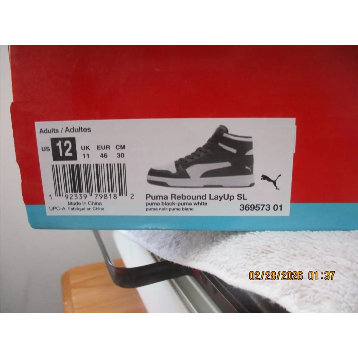Puma shoes - PUMA Rebound LayUp - Rebound LayUp - BLACK AND WHITE (UPC: 192339798182) 0