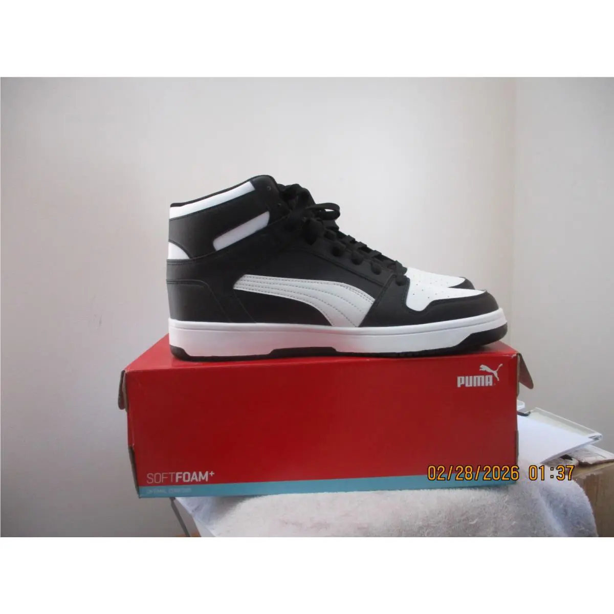 Puma shoes - PUMA Rebound LayUp - Rebound LayUp - BLACK AND WHITE (UPC: 192339798182) 3