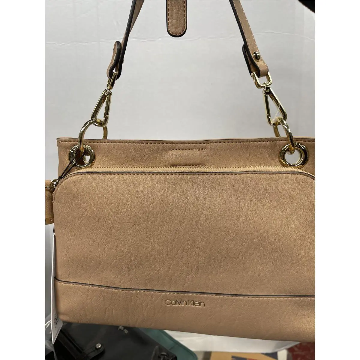 Calvin Klein Crossbody Bag Color Beige