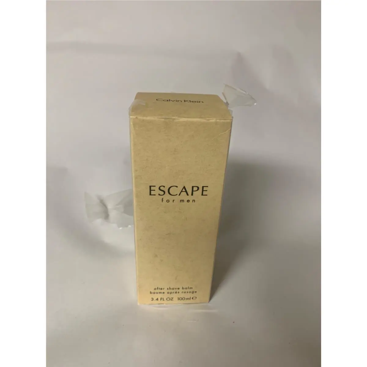 Escape by Calvin Klein 3.4 OZ / 100 ML After Shave Balm IN Glass Bottle