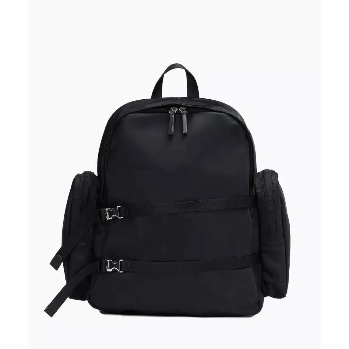 Calvin Klein CK Nylon Large Dual Zip Compartment Backpack Laptop Bag Black