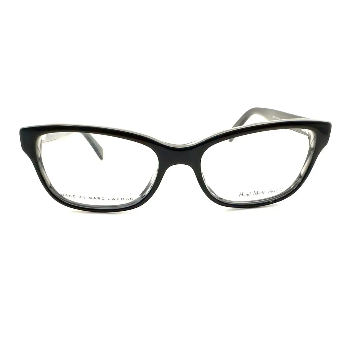 Marc By Marc Jacobs Mmj 617 Eyeglasses Kvf Black Striped Black/demo Lens 52mm - Frame: Black