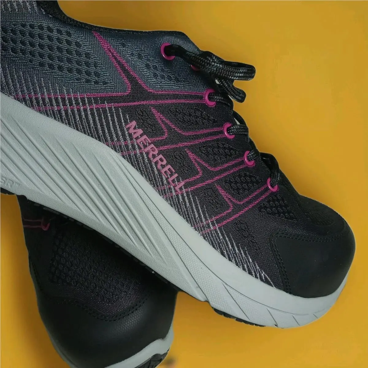 Merrell shoes - Merrell Carbon Fiber - Carbon Fiber - J005174 - black & fushia 1