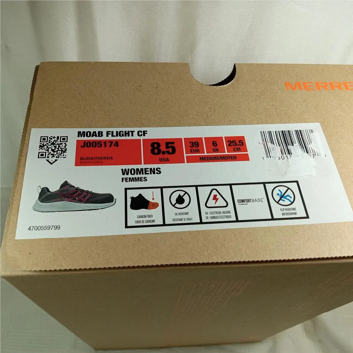 Merrell shoes - Merrell Carbon Fiber - Carbon Fiber - J005174 - black & fushia 3