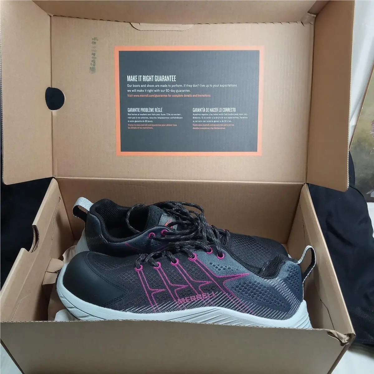 Merrell shoes - Merrell Carbon Fiber - Carbon Fiber - J005174 - black & fushia 5
