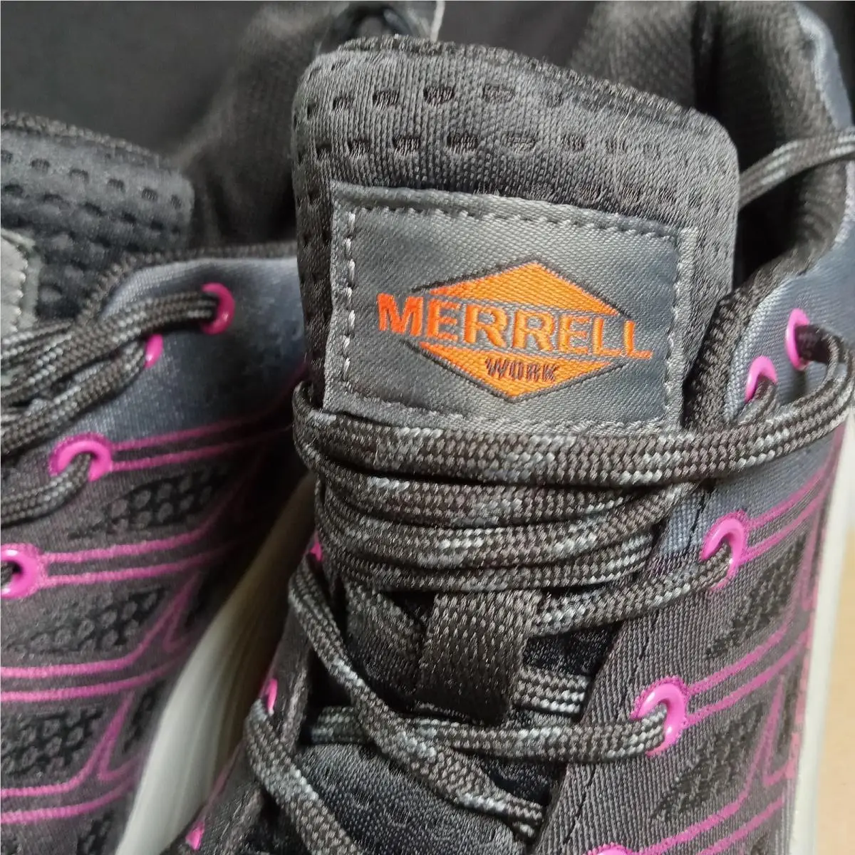 Merrell shoes - Merrell Carbon Fiber - Carbon Fiber - J005174 - black & fushia 6