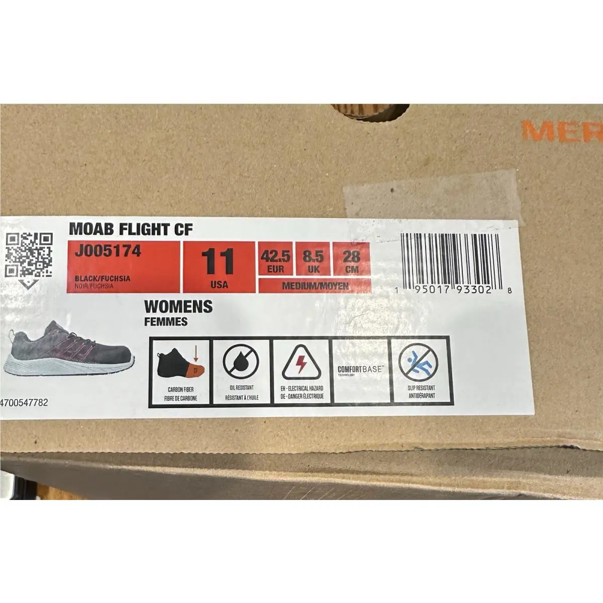 Merrell shoes - Merrell MOAB FLIGHT - MOAB FLIGHT - J005174 - Black and Fuschia (UPC: 195017933028) 1