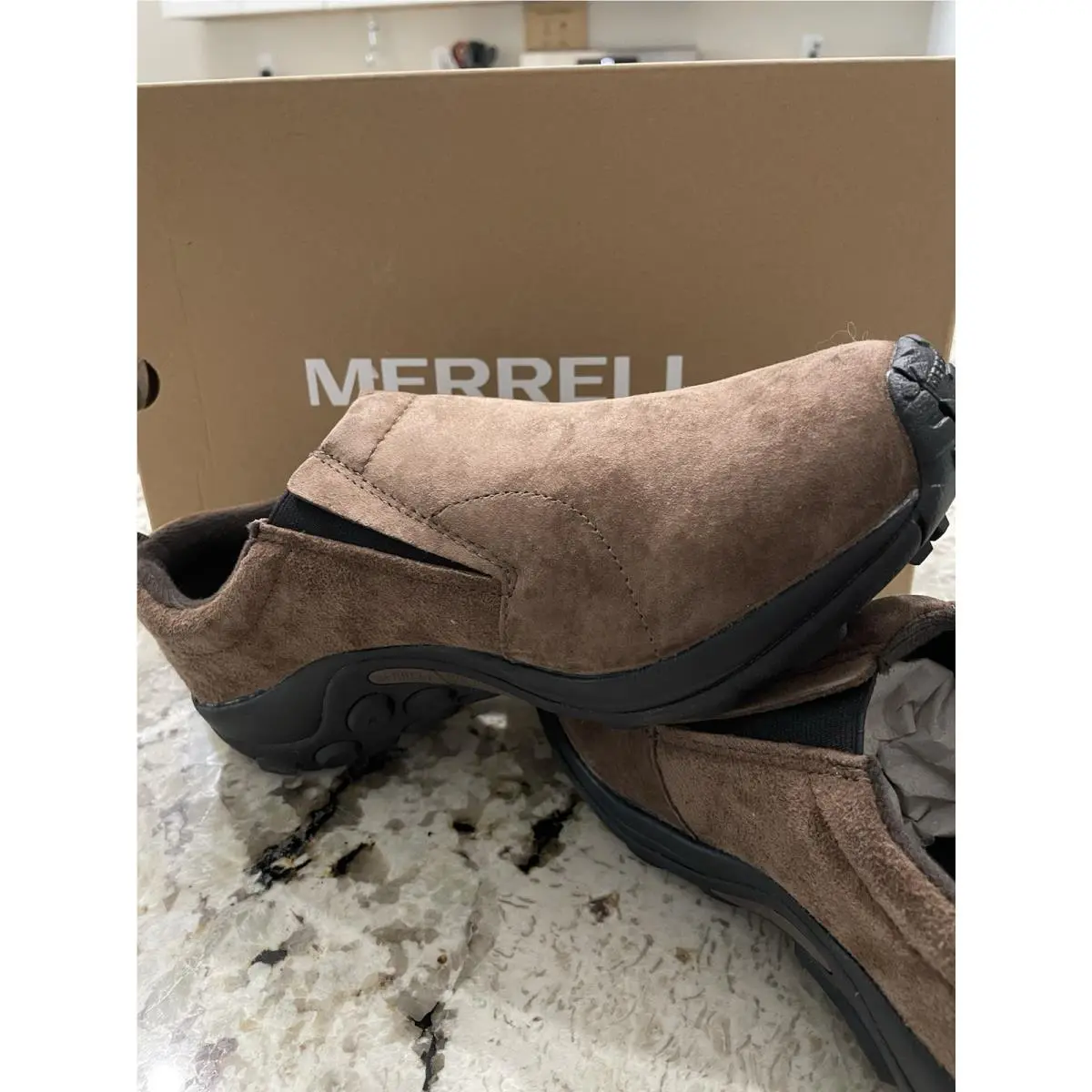 Merrell Mens Jungle Moc Slip-on Shoe Dark Earth US 10 Eur 44