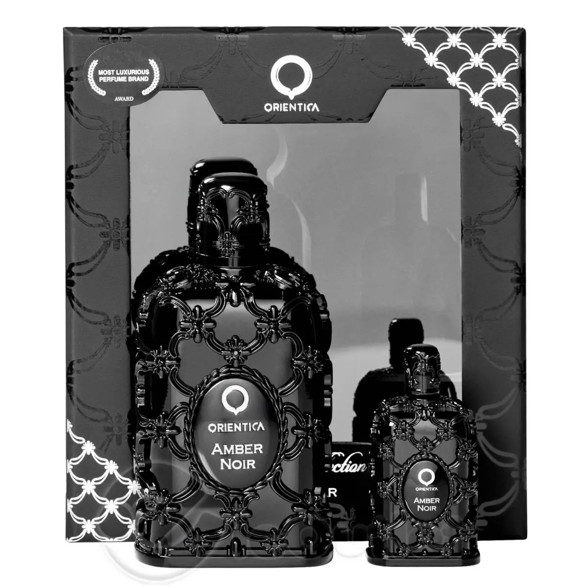 w/ Box Orientica Luxury Collection Amber Noir Gift Set Unisex -30mL + 7.5 mL