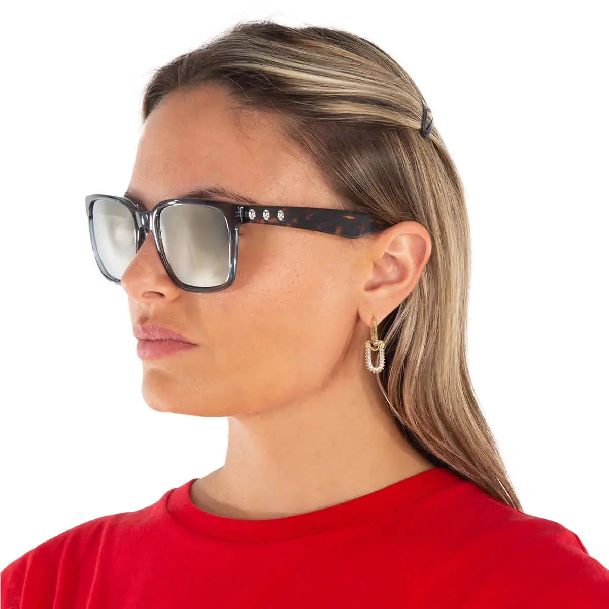 John Varvatos Bronze Mirror Square Ladies Sunglasses SJV554 0BLE 56