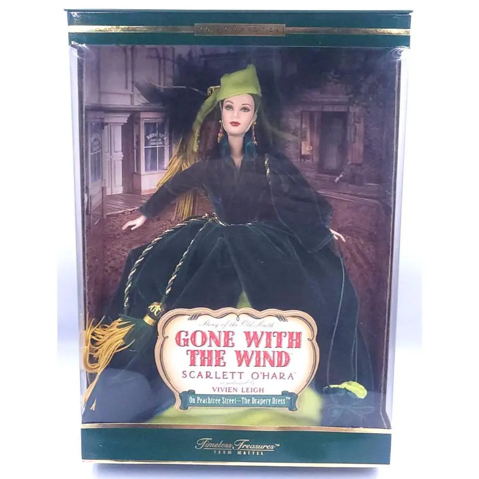 Scarlett O`hara Gone Wind Vivien Leigh Mattel Barbie Doll Nrfb Peachtree Street