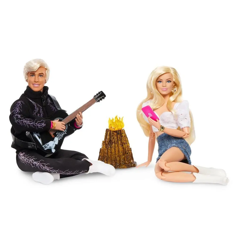 Barbie The Movie Barbie and Ken Campfire Scene 2-Pack Nrfb Mattel JBJ21