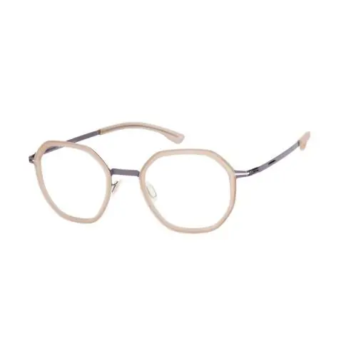 IC Berlin Raja Geometric Iced Tea/aubergine 48 mm Unisex Eyeglasses Frame