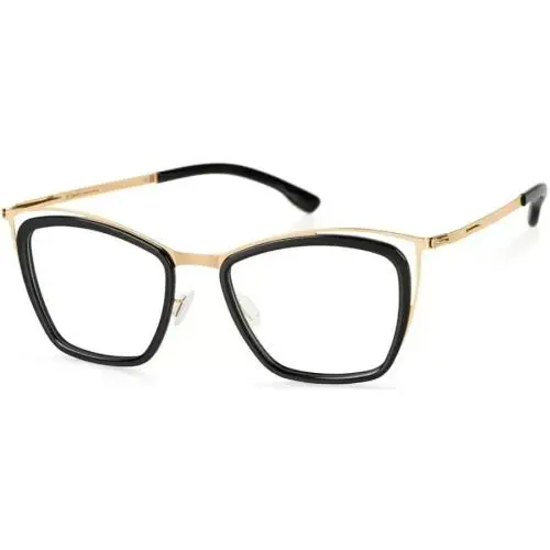 IC Berlin Louisa Cat Eye Shiny Black-rose Gold 47 mm Women`s Eyeglasses Frame - Frame: Black
