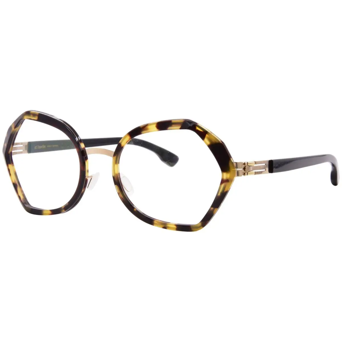 Ic Berlin Emmeline Eyeglasses Women`s Ecohoney Full Rim Butterfly Shape 50mm