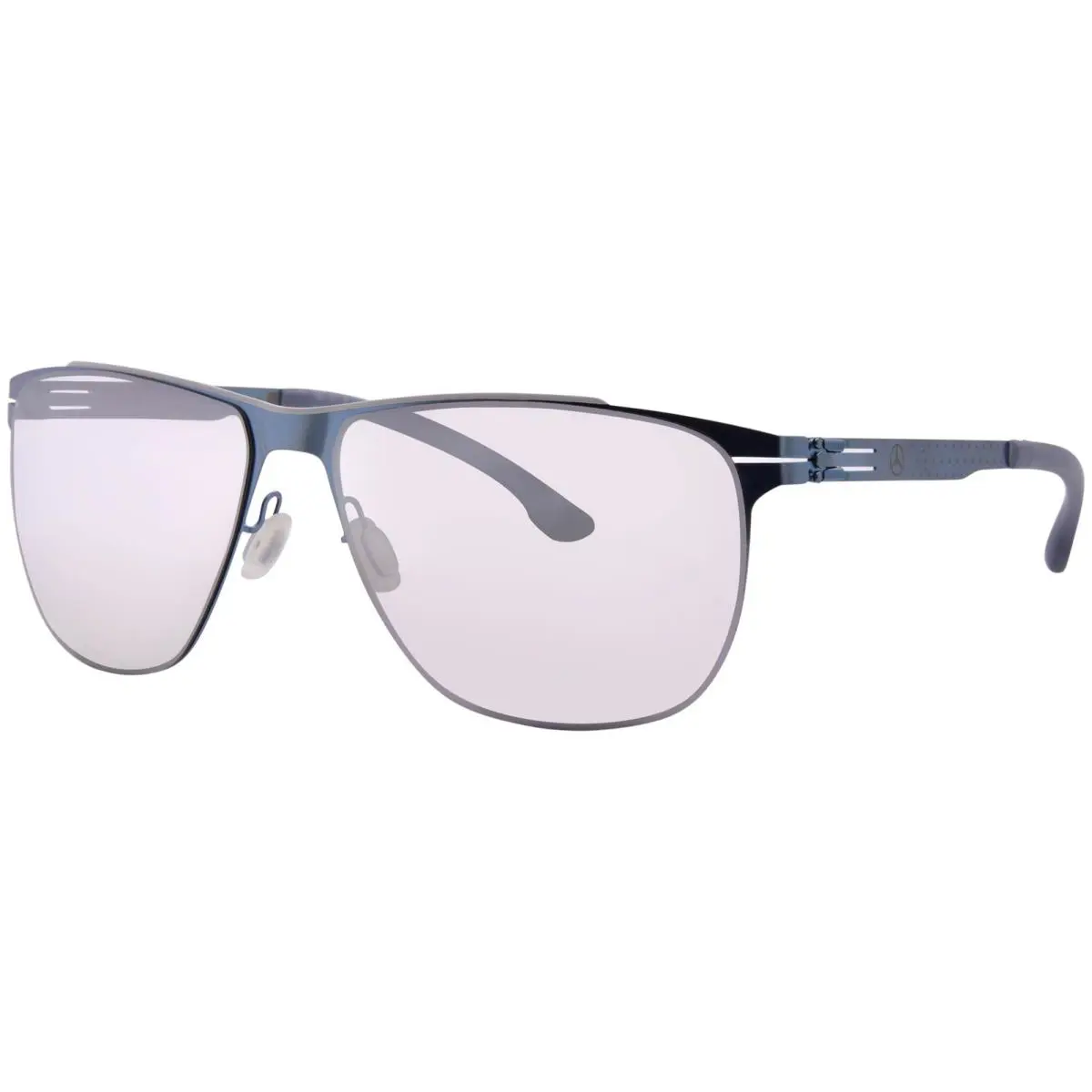 Ic Berlin MB-05 Sunglasses Men`s White/electric Light Blue 61mm