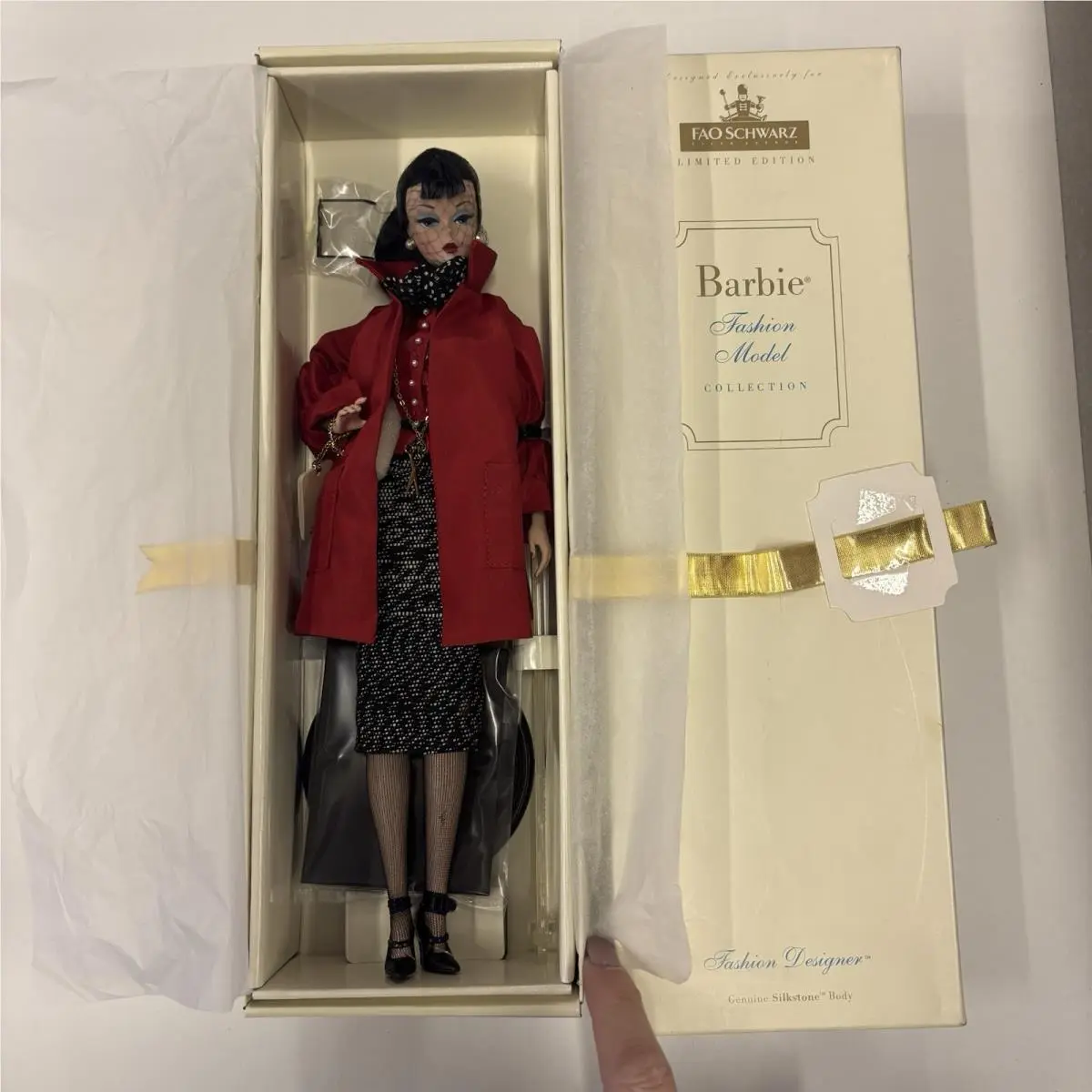 Silkstone Fashion Designer Barbie Doll 2006 Nrfb Mattel 53864 Fair Schwarz