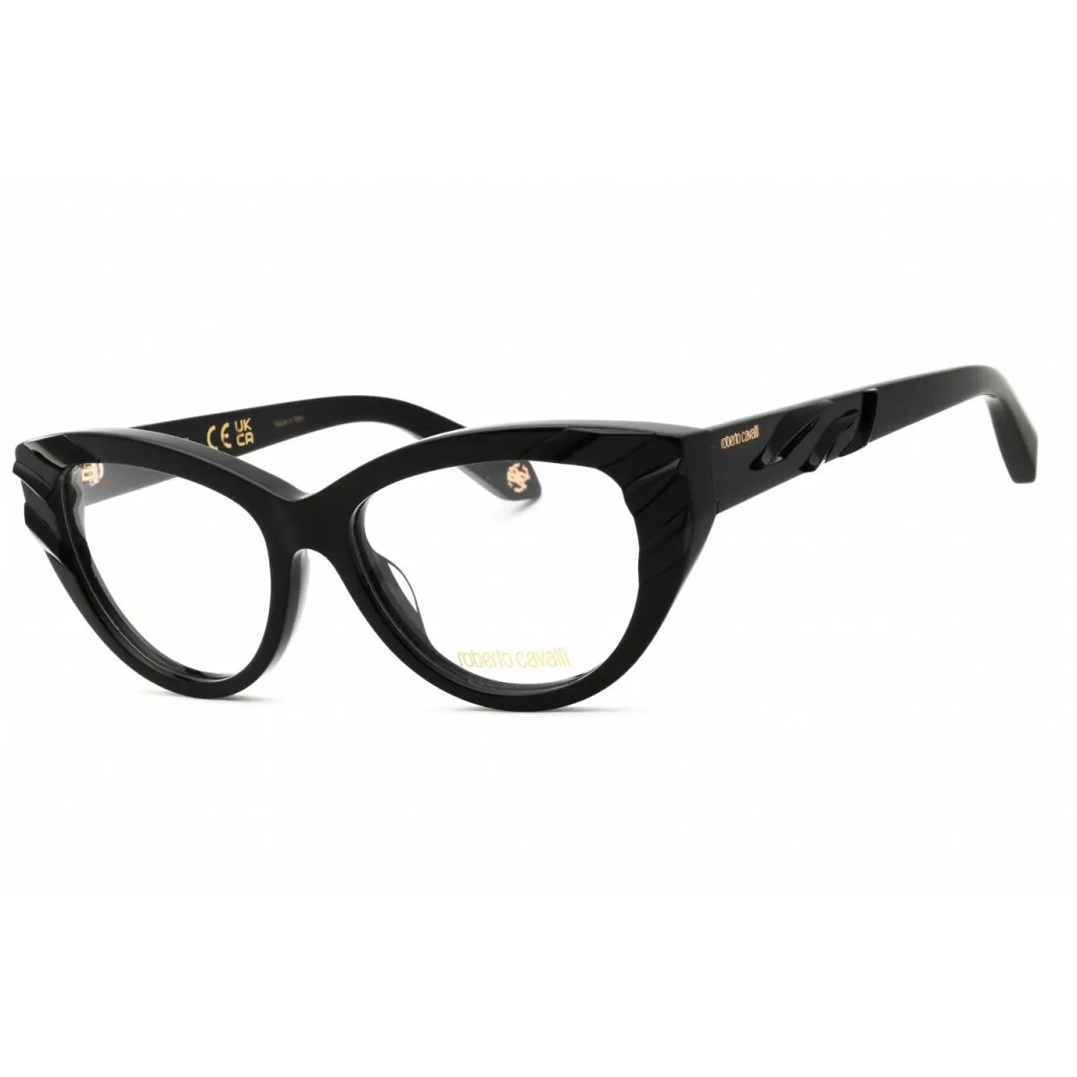 Roberto Cavalli VRC024V 0700 Eyeglasses Black Frame 53mm