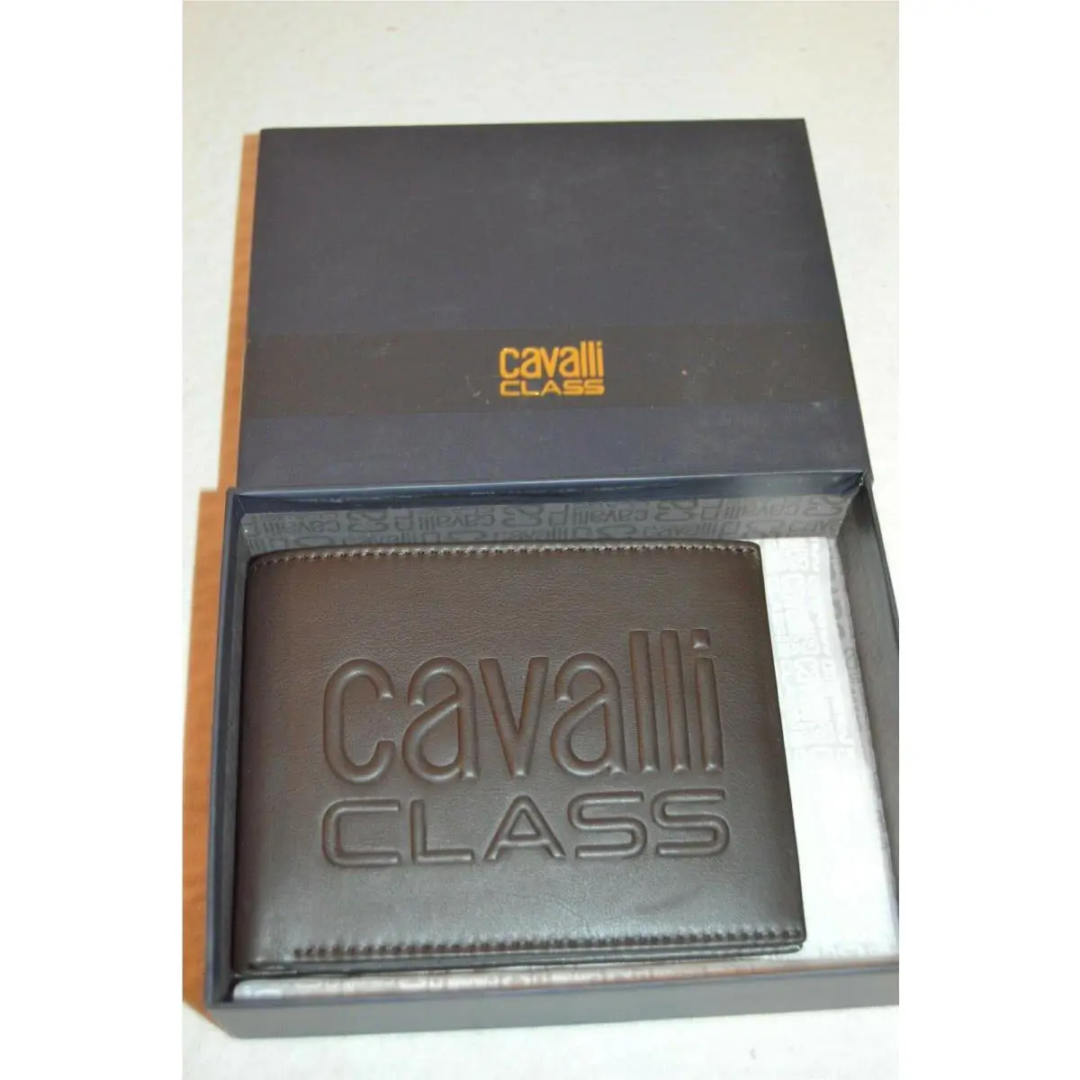Roberto Cavalli Class Man`s Logo Wallet 4in x 5