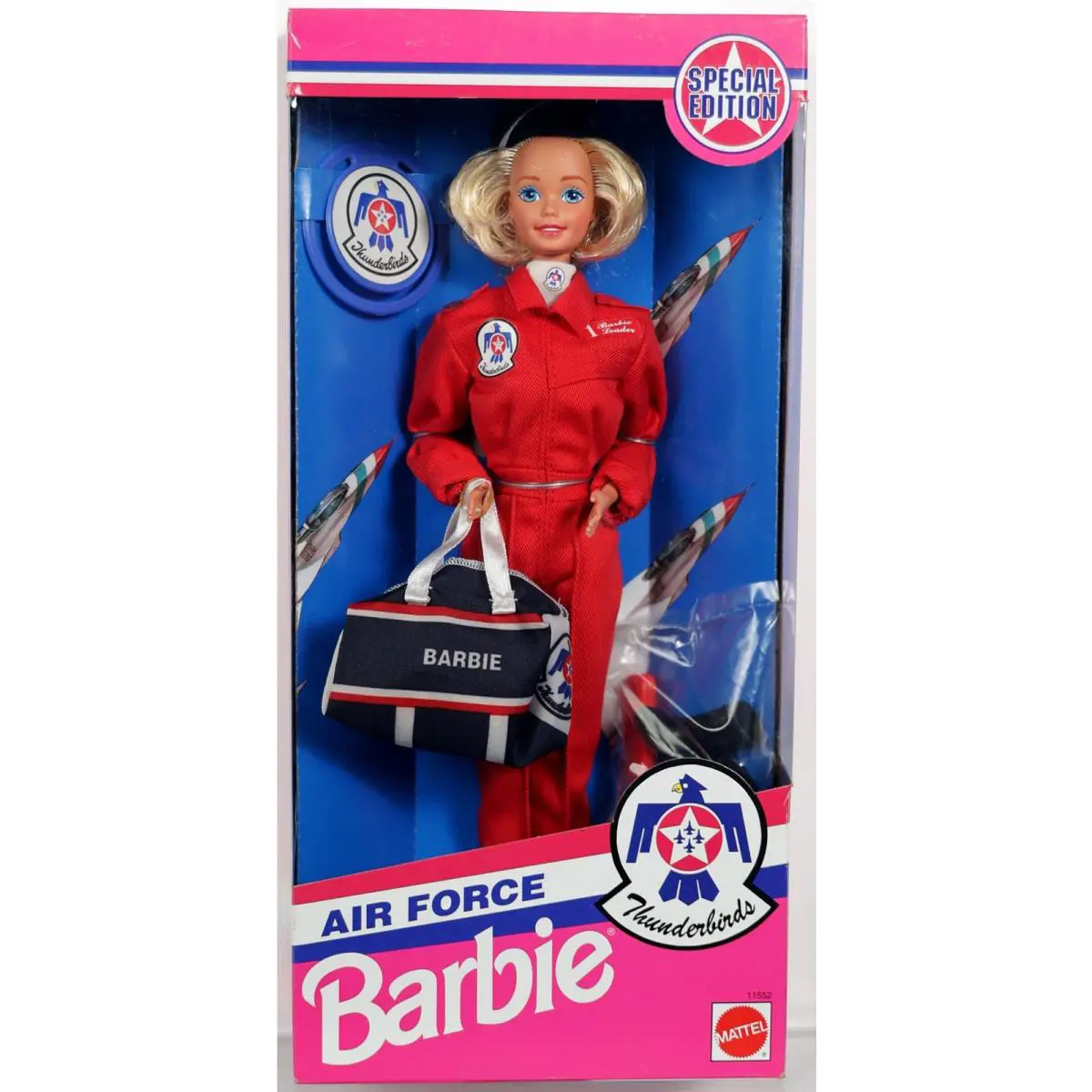 Air Force Barbie Doll Thunderbirds Special Edition - 11552 Nrfb 1993 Mattel