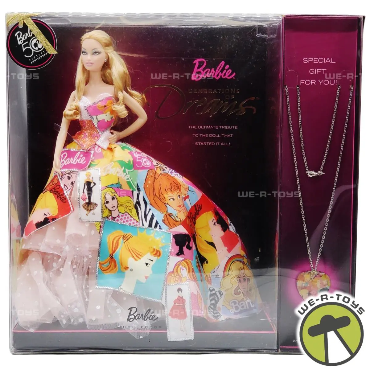 Generation of Dreams Barbie 50th Anniversary with Bonus Necklace Mattel T2933