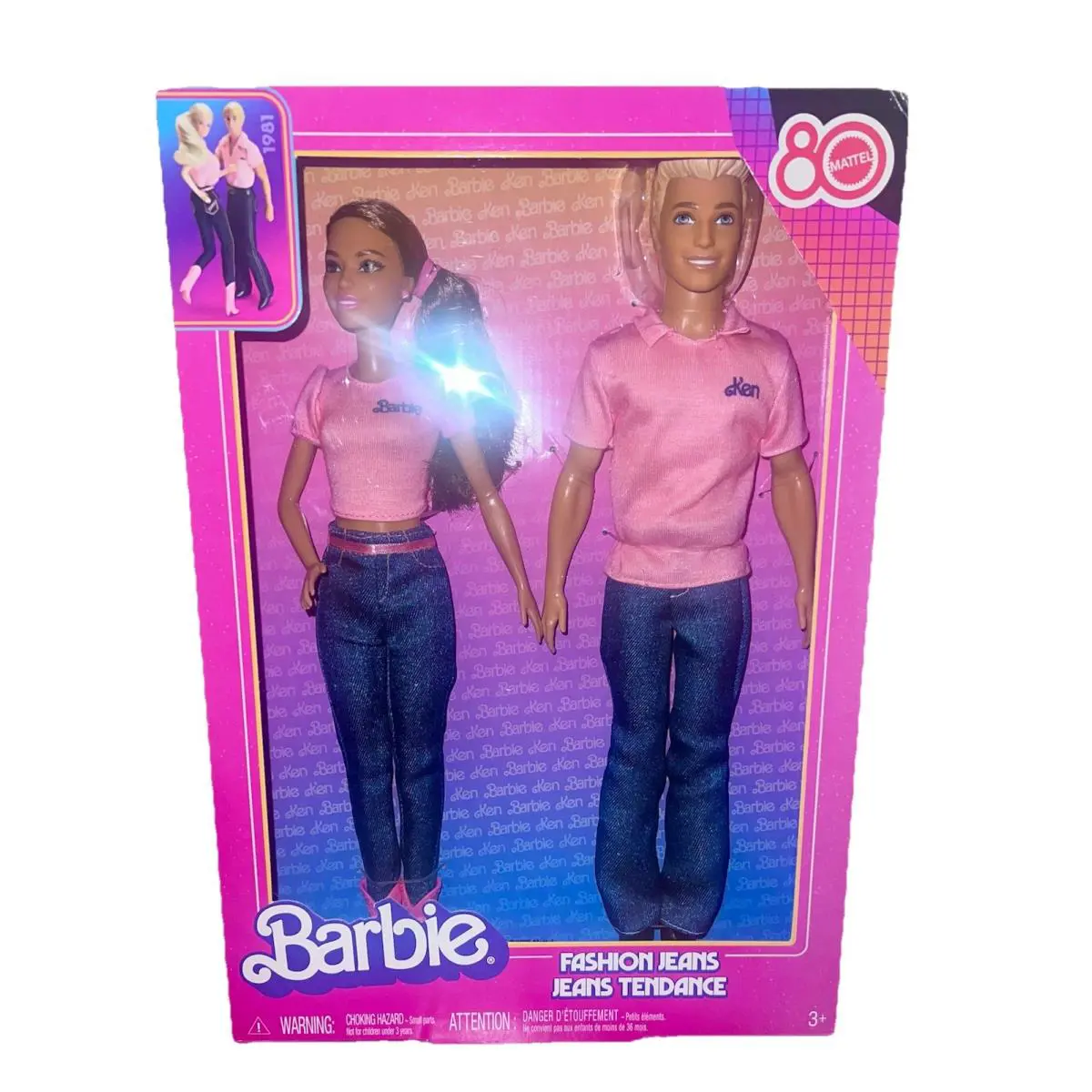 Barbie Fashion Jeans Doll 2pk Barbie Ken in Flashback Playback Collection