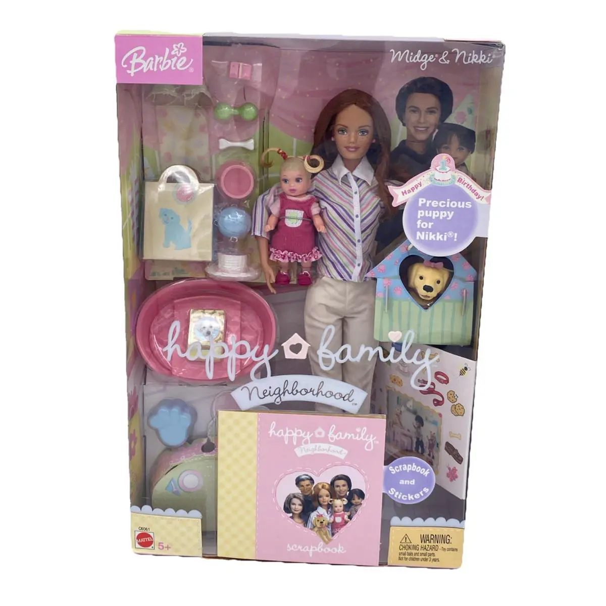 2004 Barbie Happy Family Neighborhood Midge Neighbor Lea Baby C6061