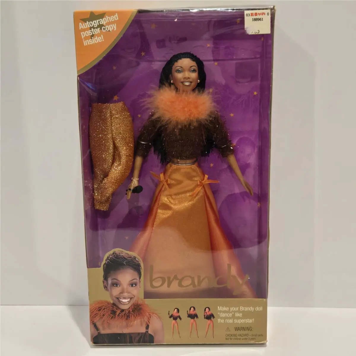 Vintage Brandy Mattel Barbie Doll 1999 Autograph Poster