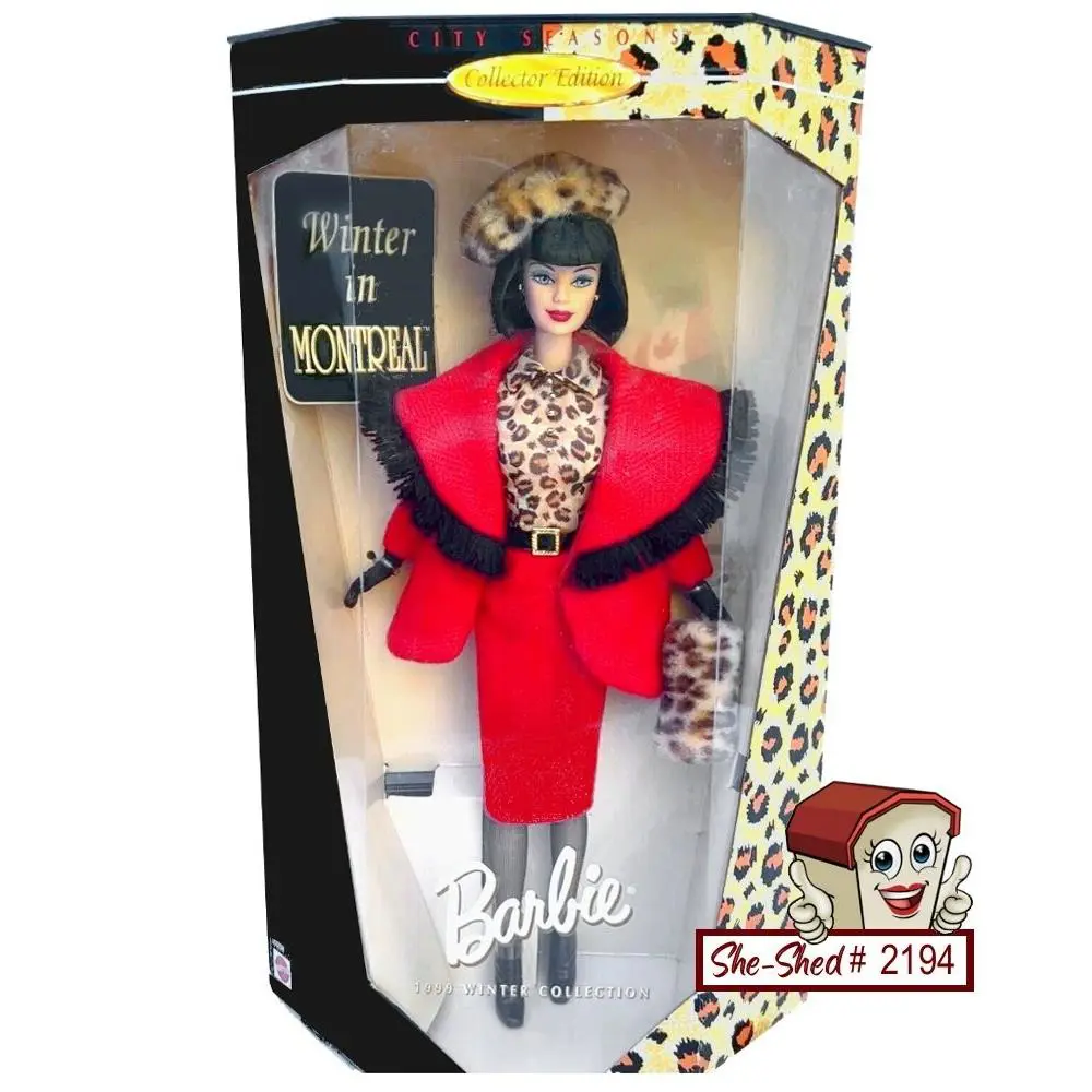 Vintage 1999 City Seasons Winter in Montreal Barbie Doll 22258 Mattel Nrfb Vgc