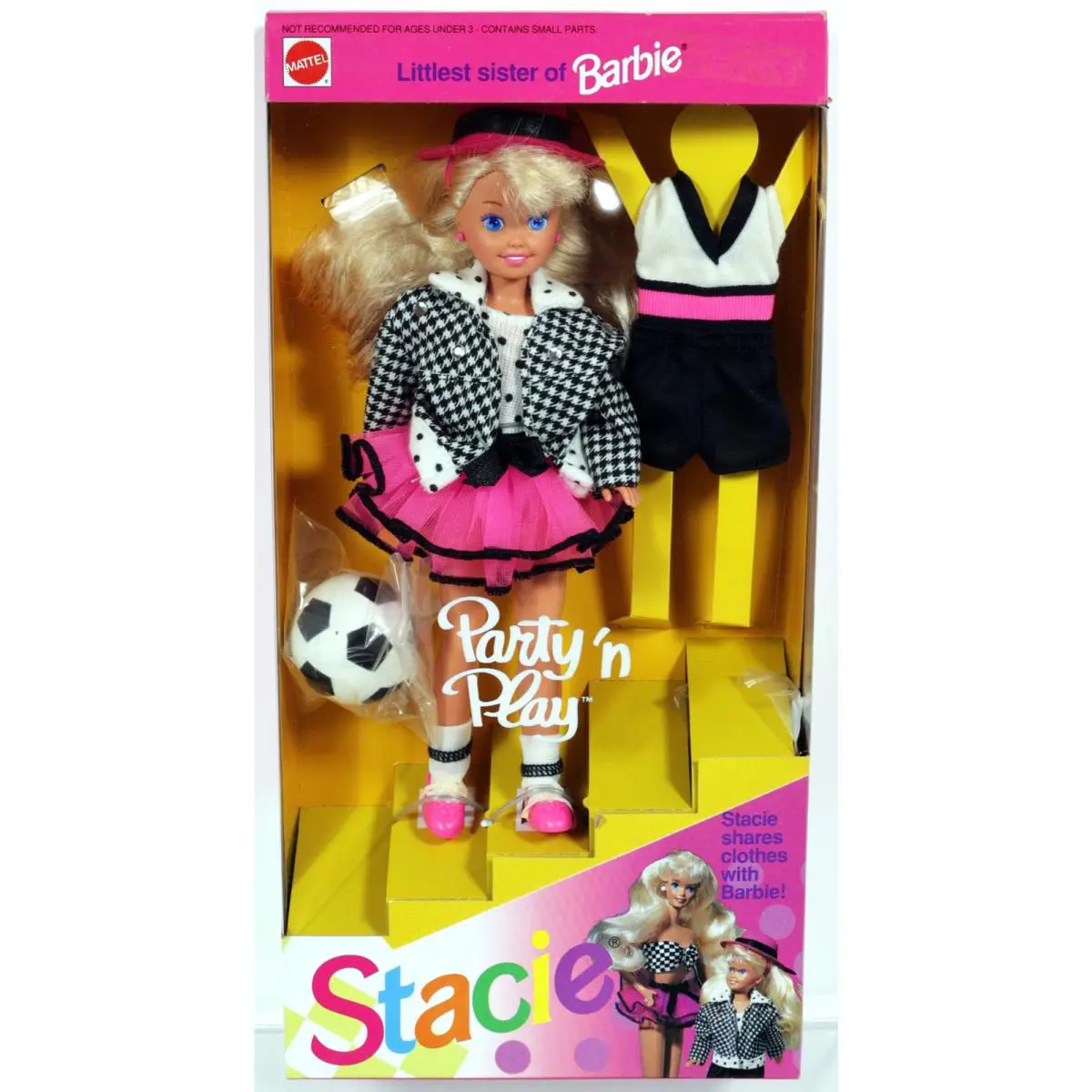 Party n Play Stacie Doll Littlest Sister of Barbie 1992 Mattel 5411 Nrfb